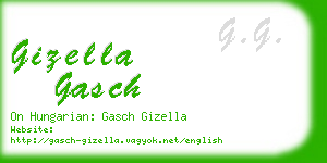 gizella gasch business card